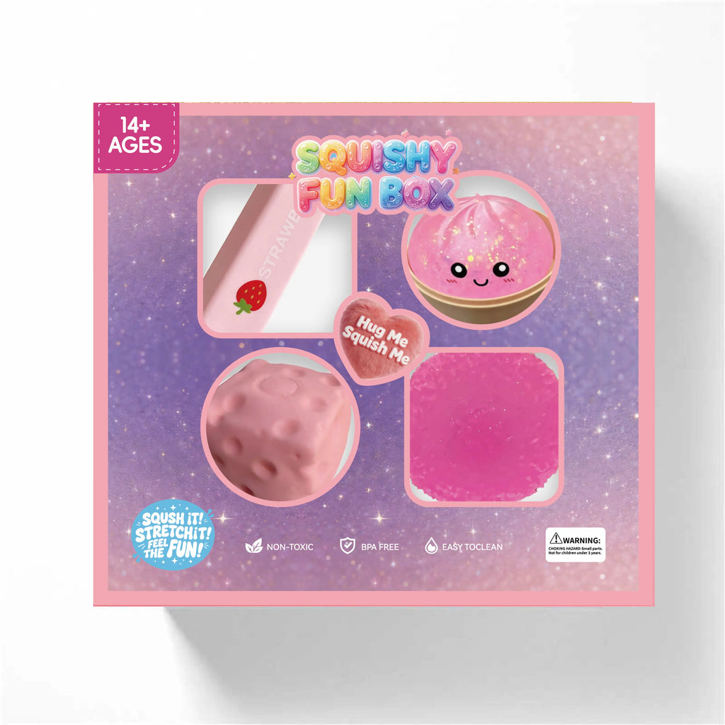 4-Pack Soft Silicone Squishy Toys - Slow & Fast Rebound 🧸✨