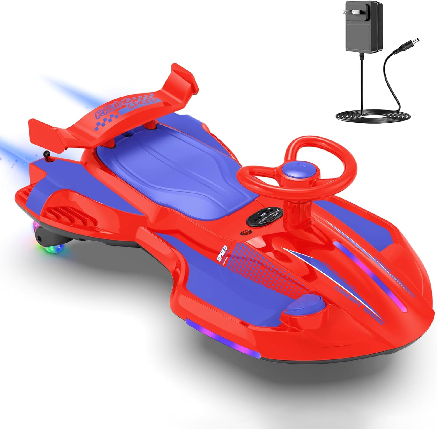 12V Electric Wiggle Car - 2-in-1 Swing & Drift Ride-On with LED Lights & Music 🏎️💨