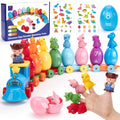 Montessori Toddler Learning Train Set - Counting & Sorting Activity Toy with Keys 🚂🐄