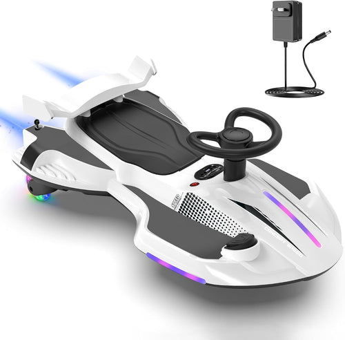 12V Electric Wiggle Car - 2-in-1 Swing & Drift Ride-On with LED Lights & Music 🏎️💨
