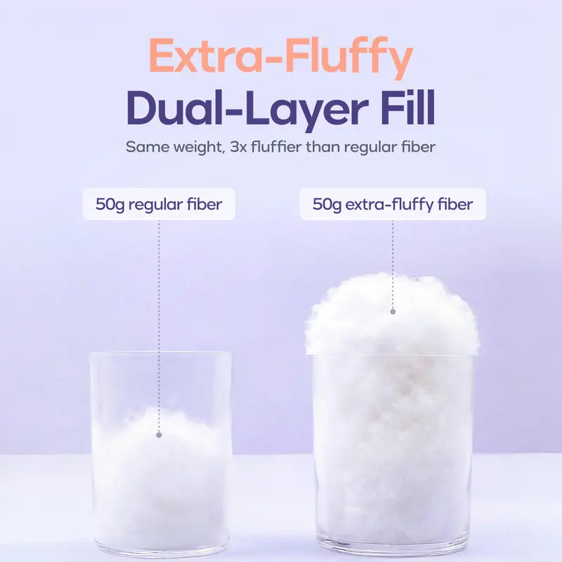 Soft Quilted Puff Grid Pillow - Cloud-Like Plush Bed Comfort ☁️✨