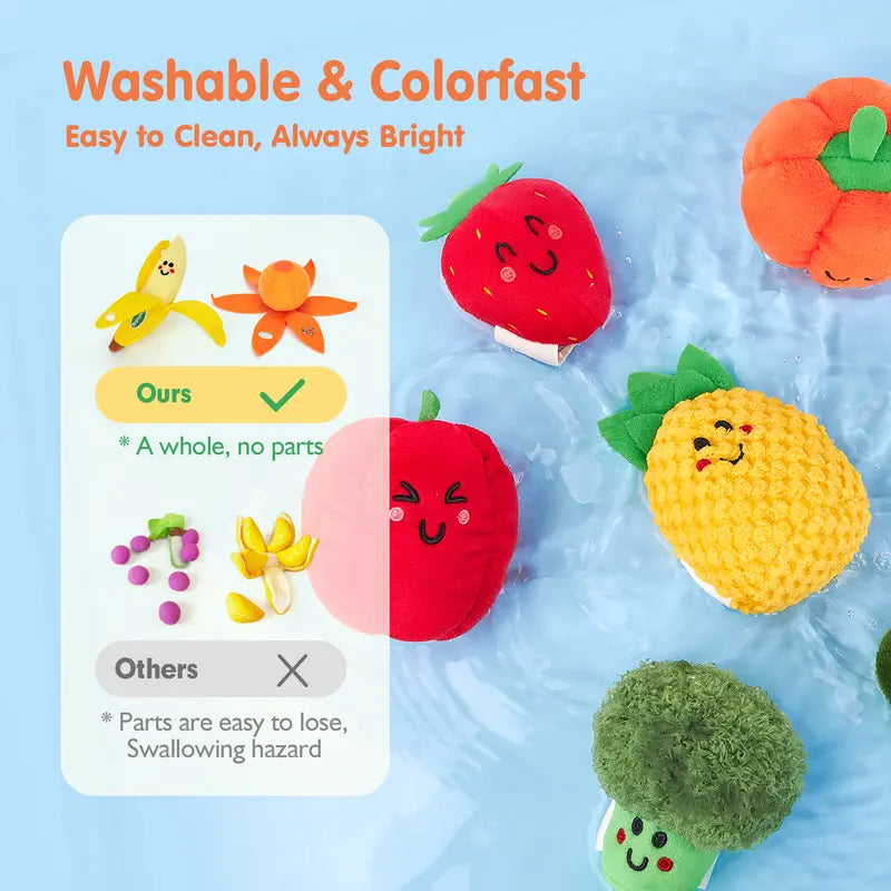 My First Sensory Garden: 16-Piece Montessori Fruit & Veggie Set 🍓🥕