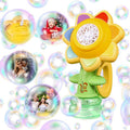 Automatic Sunflower Bubble Machine - 20,000+ Bubbles/Min with Colorful LED Lights 🌻✨