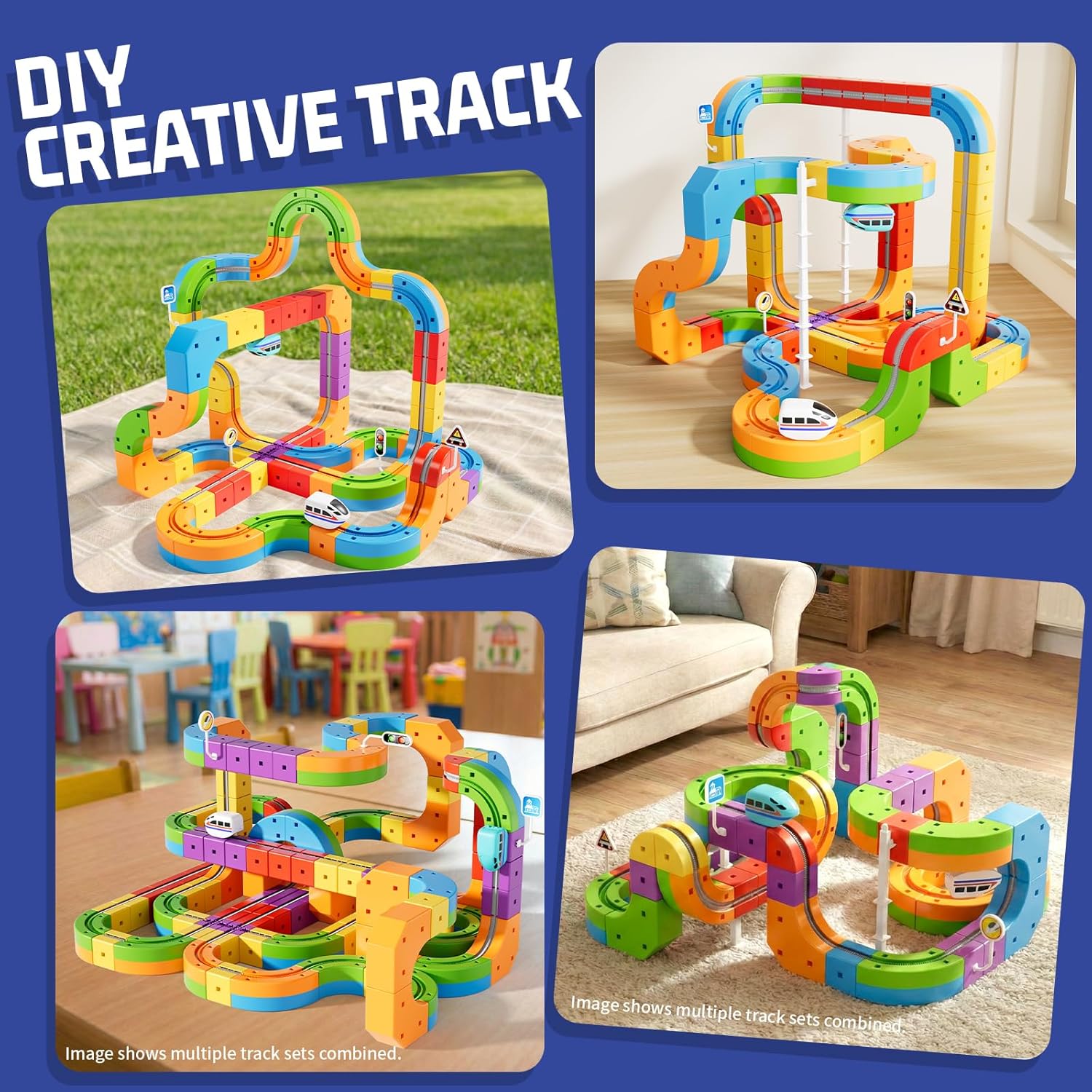 3D Flexible Electric Train & Race Track Set - Anti-Gravity STEM Toy for Kids 🚂🏎️