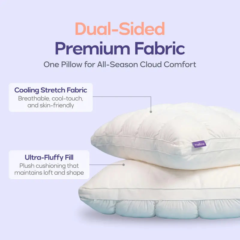 Soft Quilted Puff Grid Pillow - Cloud-Like Plush Bed Comfort ☁️✨