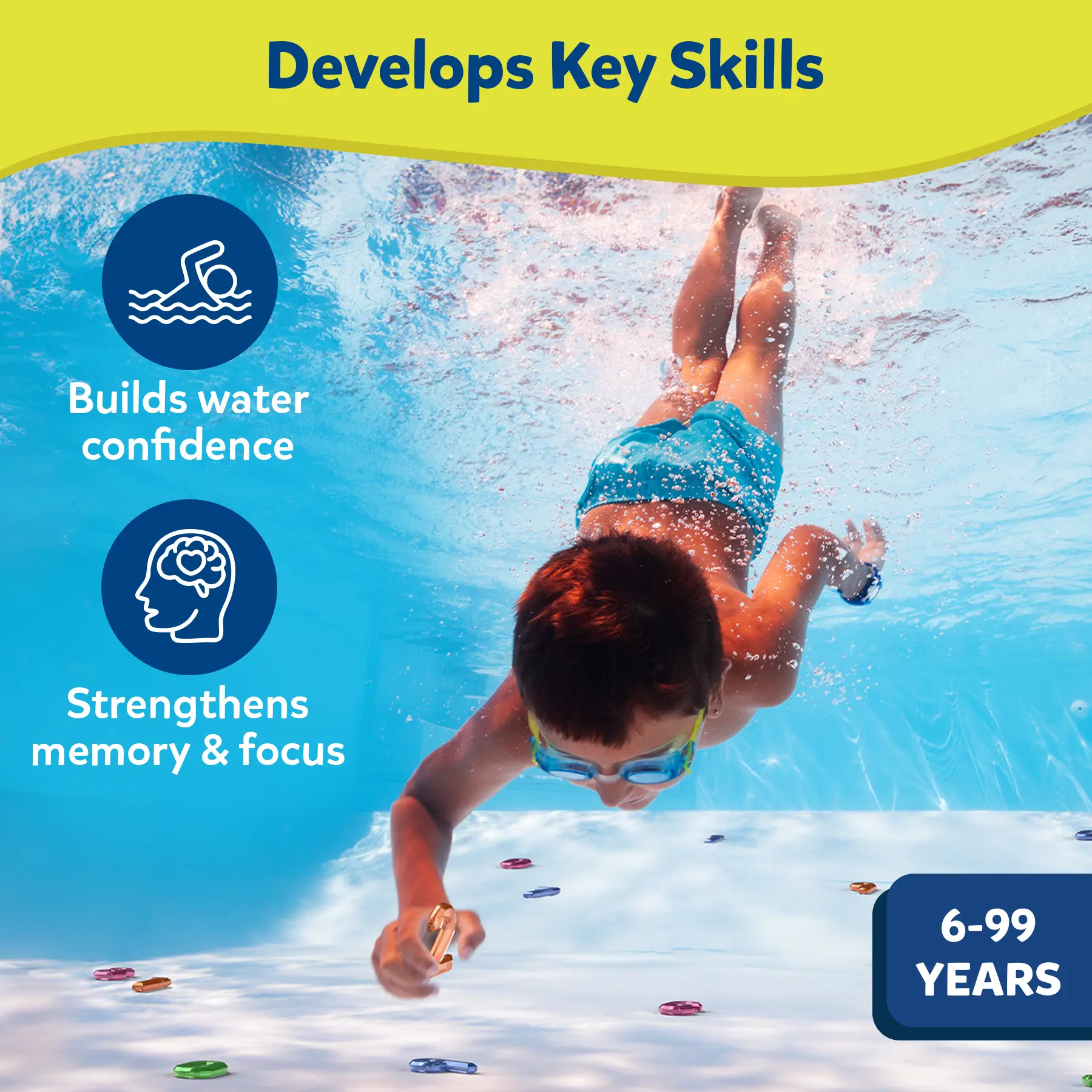 Underwater Seek & Splash Diving Game | Educational Pool Toy