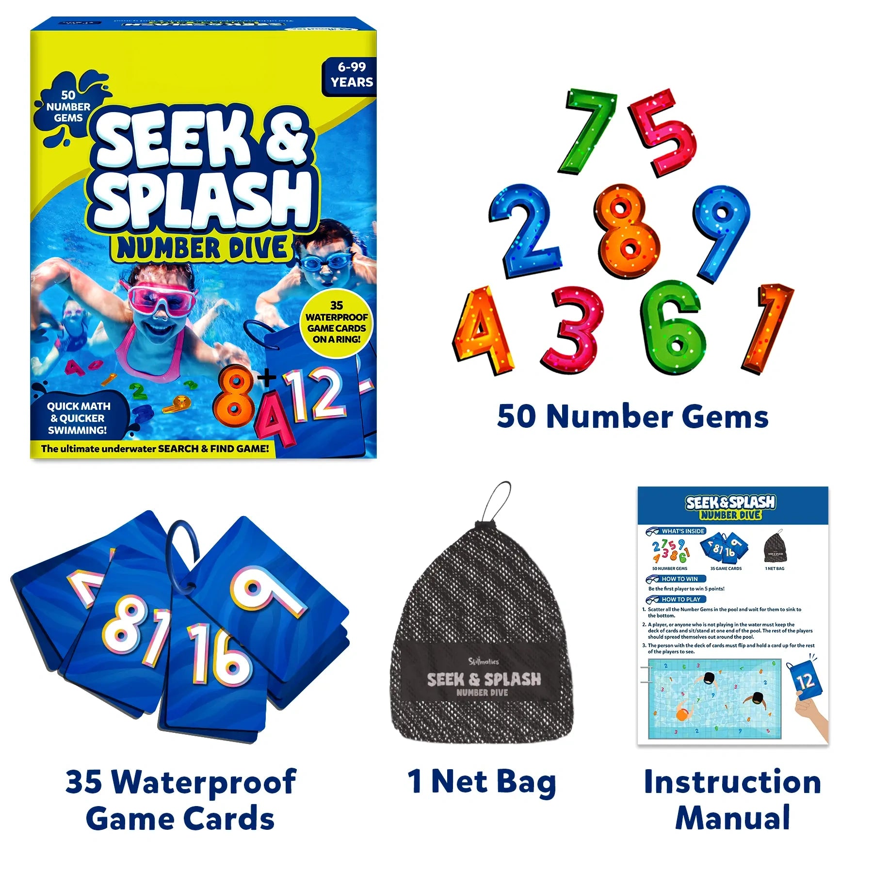 Underwater Seek & Splash Diving Game | Educational Pool Toy