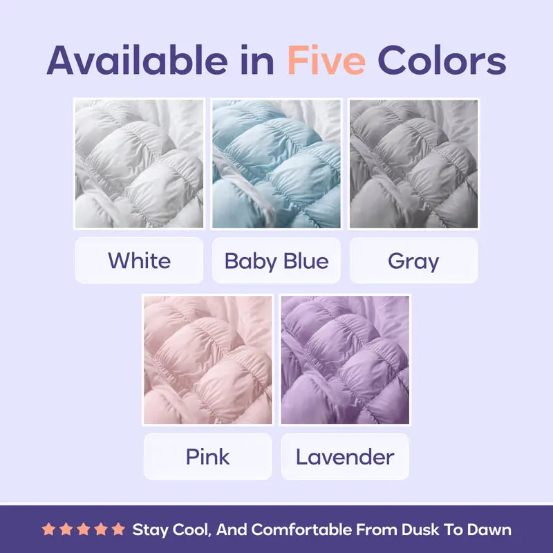 Soft Quilted Puff Grid Pillow - Cloud-Like Plush Bed Comfort ☁️✨