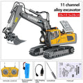 11-Channel RC Construction Vehicle Set - Realistic Excavator & Dump Truck Toys 🏗️🚛