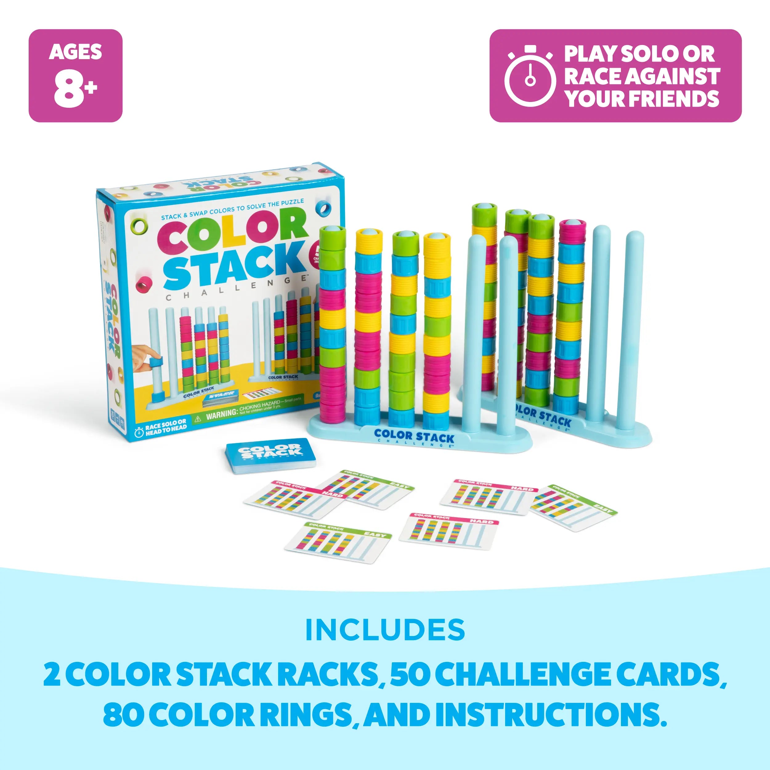Color Stack Challenge - Fast-Paced Color Matching Puzzle Game for Family & Parties 🧩🌈