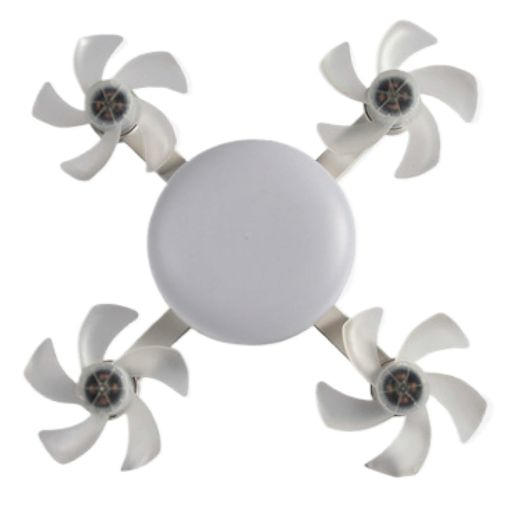 2-in-1  Socket Ceiling Fan Light - Silent LED Fan with Remote Control 💡🌀