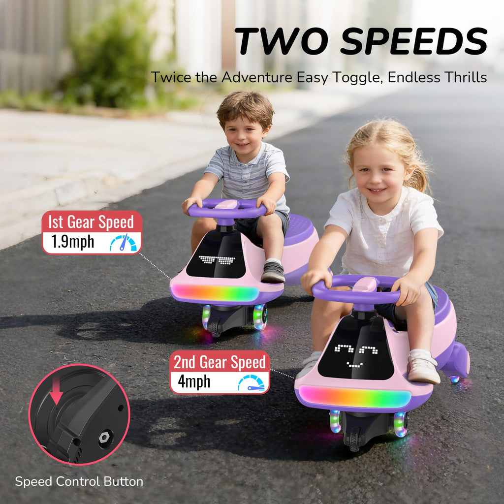 12V Electric Wiggle Car for Kids - Dual Speed Ride-On Toy 🏎️✨