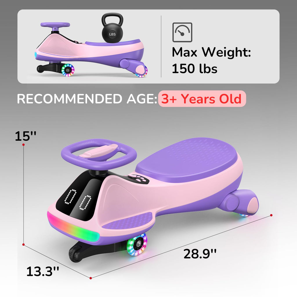 12V Electric Wiggle Car for Kids - Dual Speed Ride-On Toy 🏎️✨