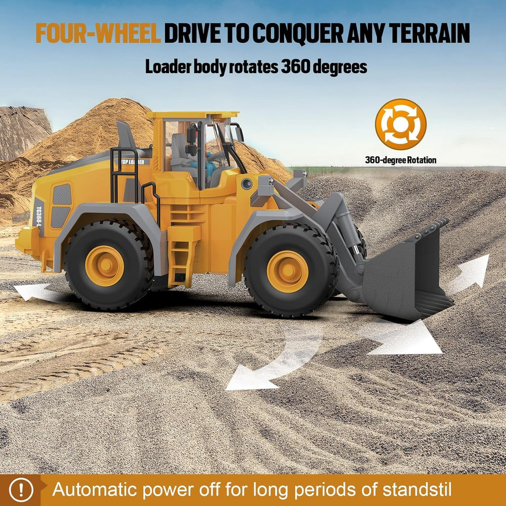 11-Channel RC Construction Vehicle Set - Realistic Excavator & Dump Truck Toys 🏗️🚛