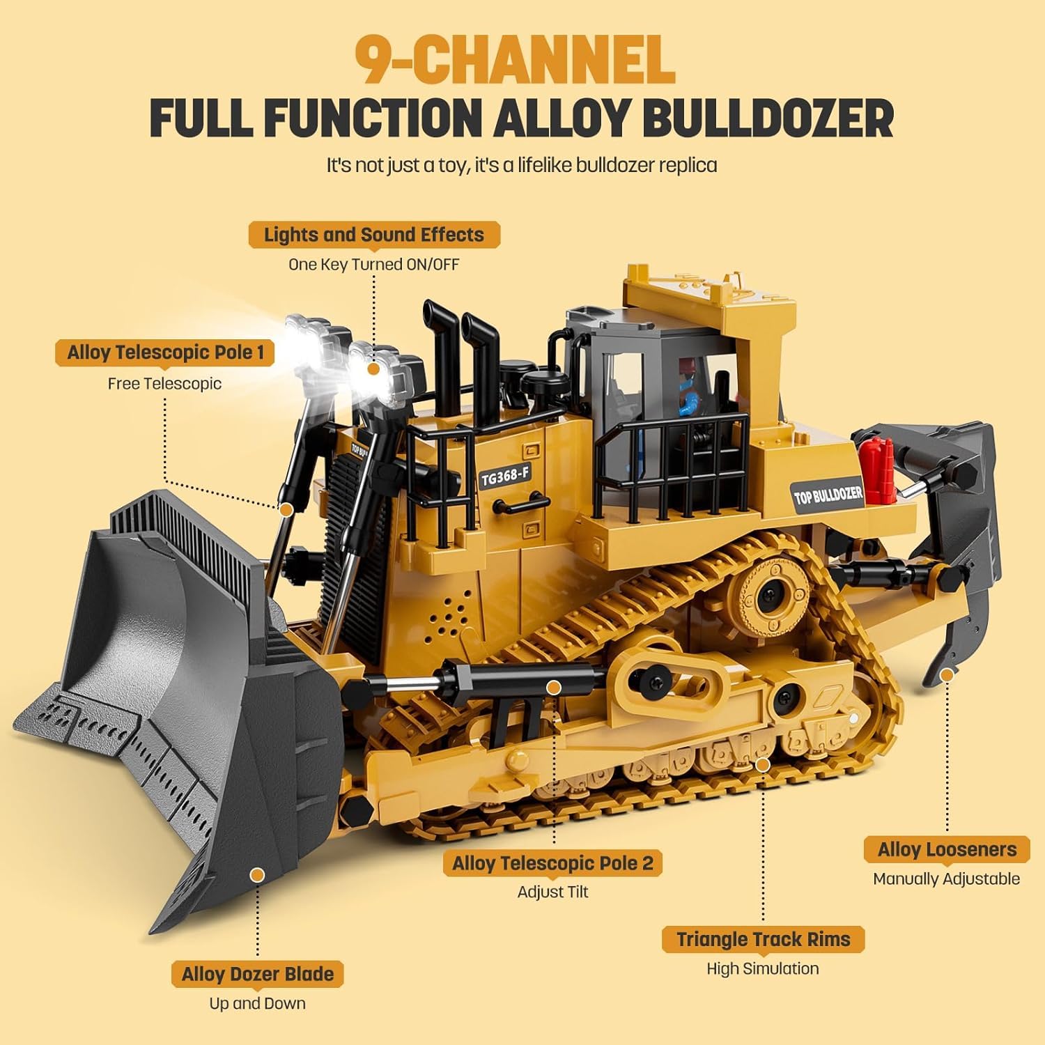 11-Channel RC Construction Vehicle Set - Realistic Excavator & Dump Truck Toys 🏗️🚛